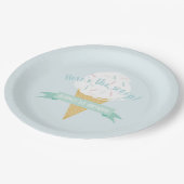 スプレッルアイスクリームこちらスクープ誕生日 ペーパープレート (アングル)