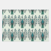 スプレンドールザボホ威厳のある孔雀ラッピング紙 ラッピングペーパーシート (正面)