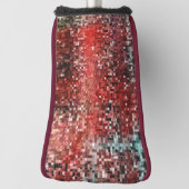 スプレーで染色された赤いタ絵を描イル ゴルフヘッドカバー (回転90)