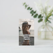 スプレーなめしサロンソーシャルメディアロイヤリティカード 名刺 (スタンド正面)