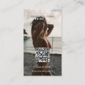 スプレーなめしサロンソーシャルメディアロイヤリティカード 名刺 (正面)