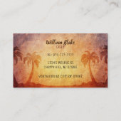 スプレーのタンのスローガンの名刺 名刺 (裏面)