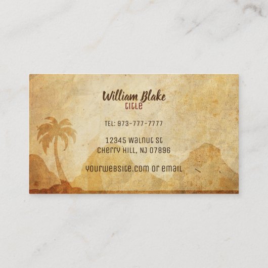 スプレーのタンのスローガンの名刺 名刺 (裏面)