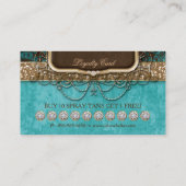 スプレーのタンのロイヤリティカード日焼けのファッションのシャンデリア ロイヤリティカード (裏面)