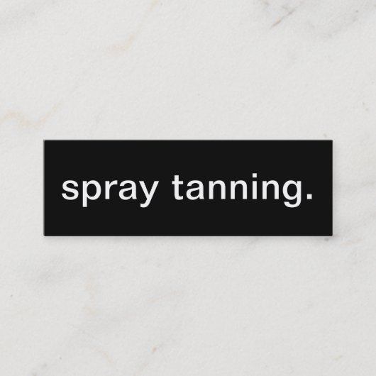 スプレーのタンの名刺 スキニー名刺 (正面)