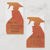 スプレーのボトルの国内家のクリーニングのプロフェッショナル 名刺 (正面/裏面)