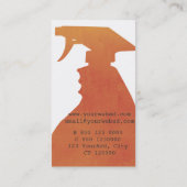 スプレーのボトルの国内家のクリーニングのプロフェッショナル 名刺 (裏面)