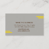 スプレーのボトルクリーニングサービス家の金ゴールド 名刺 (裏面)