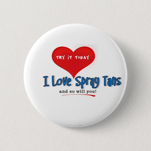 スプレーの日焼けのギフトか昇進プロダクト 缶バッジ (正面)