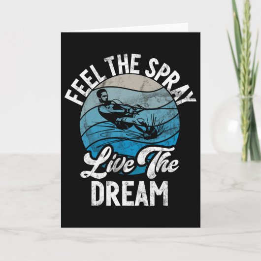 スプレーを感じ 夢を生きろ ウォーターギ カード (正面)