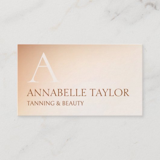 スプレーサンベッドタンニング美しい 名刺 (正面)