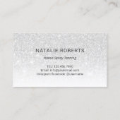 スプレータニングサロンモダンブラックグリッターロイヤリティ ロイヤリティカード (裏面)