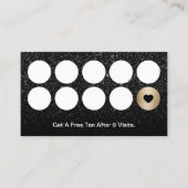 スプレータニングサロンモダンブラックグリッターロイヤリティ ロイヤリティカード (正面)