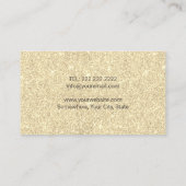 スプレータニングモダン金ゴールドサングリッター 名刺 (裏面)