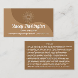 スプレータンアーティストモバイルタンニング 名刺