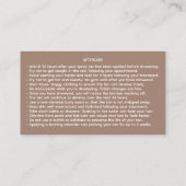 スプレータンアーティストモバイルタンニング 名刺 (裏面)