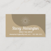 スプレータンアーティストモバイルタンニング 名刺 (正面)