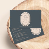 スプレータンウーマン体スキンネイビーベージュ 名刺