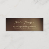 スプレータンエレガントニング金ゴールド&タン スキニー名刺 (裏面)