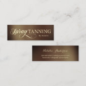 スプレータンエレガントニング金ゴールド&タン スキニー名刺 (正面/裏面)