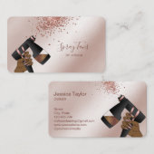 スプレータンガン、モバイルバラ金ゴールドスプレータンニングバス 名刺 (正面/裏面)