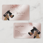 スプレータンガン、モバイルバラ金ゴールドスプレータンニングバス 名刺 (正面/裏面)