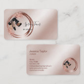 スプレータンガン、モバイルバラ金ゴールドスプレータンニングバス 名刺 (正面/裏面)