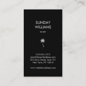 スプレータンニングサロントロピカルタン/ホワイトパームズ 名刺 (裏面)