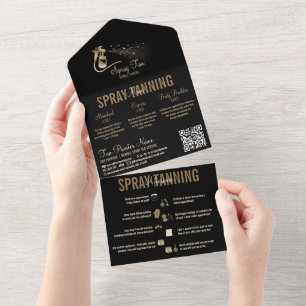 スプレータンニングサービス料金 オールインワン招待状
