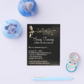 スプレータンニングブロンズ体絵を描アフターケアヒント チラシ (シングル)