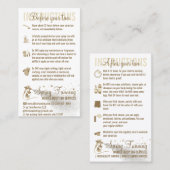 スプレータンニング前後ケアガイドの説明 名刺 (正面/裏面)