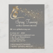 スプレータンニング グレー ボディペイント アフターケア チラシ (正面)