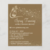 スプレータンニング ブラウン 簡単 ボディペイント アフターケア チラシ (正面)