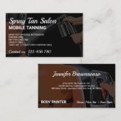 スプレータンニング モバイル ボディ タン ペイント サマー ブロンズ 名刺 (正面/裏面)