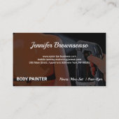 スプレータンニング モバイル ボディ タン ペイント サマー ブロンズ 名刺 (裏面)