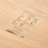 スプレータンブロンズ透明 アクリル招待状 (レイダウン)