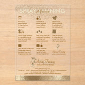 スプレータンブロンズ透明 アクリル招待状 (正面)