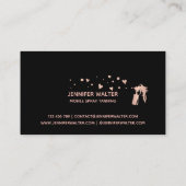 スプレータンマシンモバイルタンニングスタジオハート 名刺 (裏面)