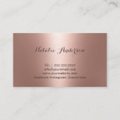 スプレータンモダンバラ金ゴールド移動日焼け 名刺 (裏面)