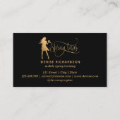 スプレータンモバイルスプレータン金ゴールドキラキラ少女 名刺 (裏面)