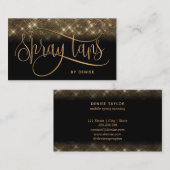 スプレータンモバイルスプレータン金ゴールドキラキラ少女 名刺 (正面/裏面)