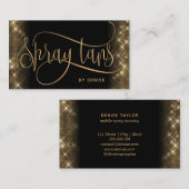 スプレータンモバイルスプレータン金ゴールドキラキラ少女 名刺 (正面/裏面)