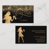 スプレータンモバイルスプレータン金ゴールドキラキラ少女 名刺 (正面/裏面)