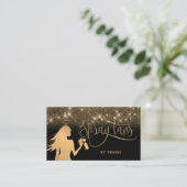 スプレータンモバイルスプレータン金ゴールドキラキラ少女 名刺 (スタンド正面)