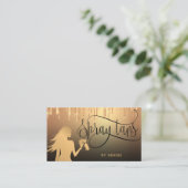 スプレータンモバイルスプレータン金ゴールドキラキラ少女 名刺 (スタンド正面)