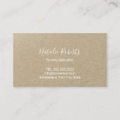 スプレータンヴィンテージサンスパロゴトロピカルビーチ 名刺 (裏面)