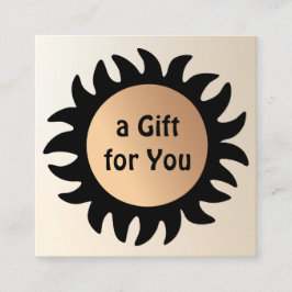 スプレータン日焼けサロンギフト券 スクエア名刺