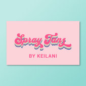 スプレータン日焼けスペシャリストGroovyレトロ 名刺