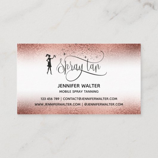 スプレータン機スプレータンニング移動式タンニング 名刺 (裏面)