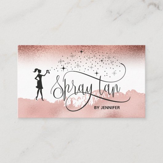 スプレータン機スプレータンニング移動式タンニング 名刺 (正面)